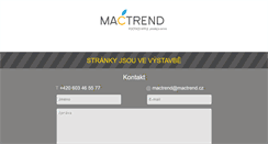 Desktop Screenshot of mactrend.cz
